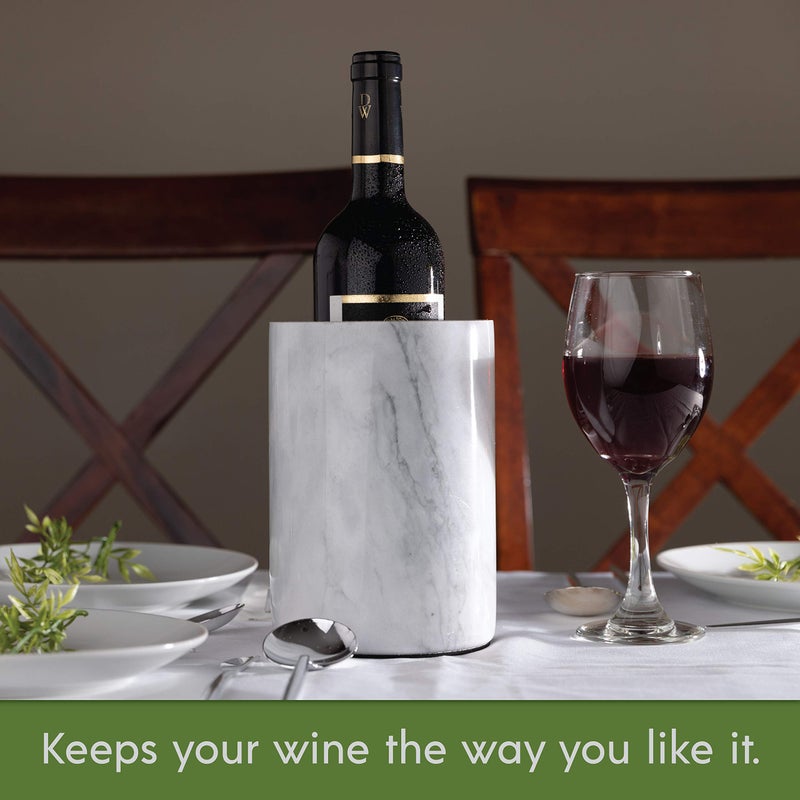 Homeries Marble Wine Chiller Bucket - Wine & Champagne Cooler for Parties, Dinner â€“ Keep Wine & Beverages Cold, Wine Chillers for Bottles â€“ Holds Any 750ml Bottle - Ideal Gift for Wine Enthusiasts - Image 5